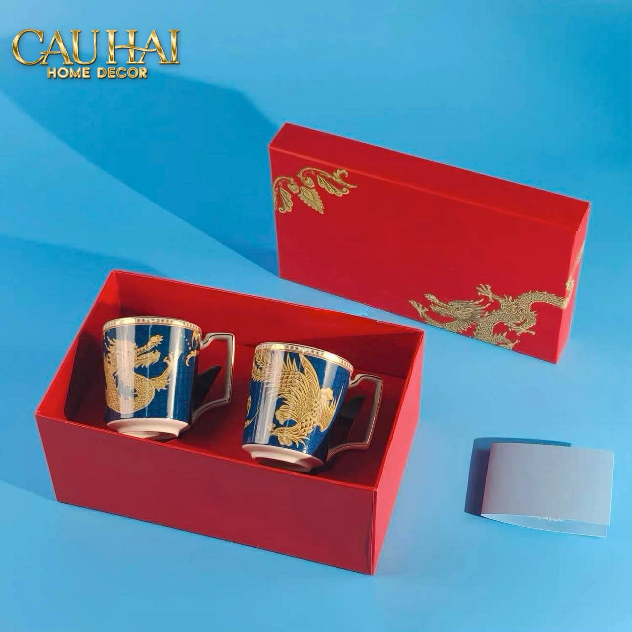 Maison Couture - Bộ Bình Trà Long Phụng Eternal Ascendant Guardian Dou 9Pcs - CẬU HAI HOME DECOR