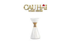 Maison Couture - Đế Nến Đá Marble - Ivory Marbre D’Or Candle Holder (Tặng Nến)-CẬU HAI HOME DECOR