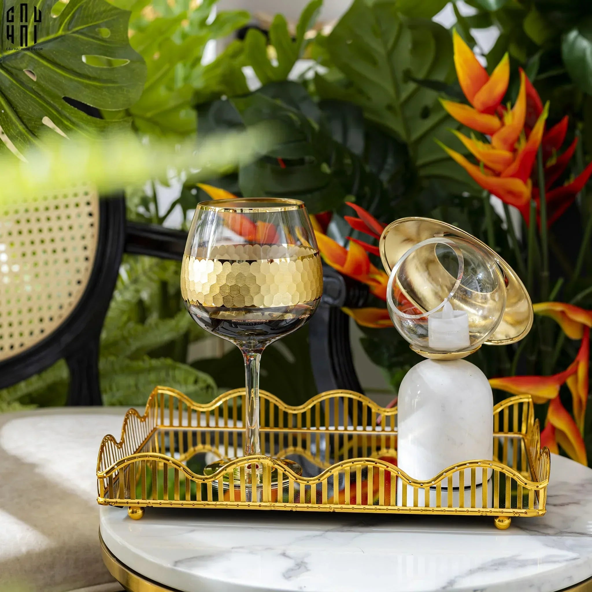 Maison Couture - Đế Nến Lady D'Or Déesse À Chapeau-CẬU HAI HOME DECOR