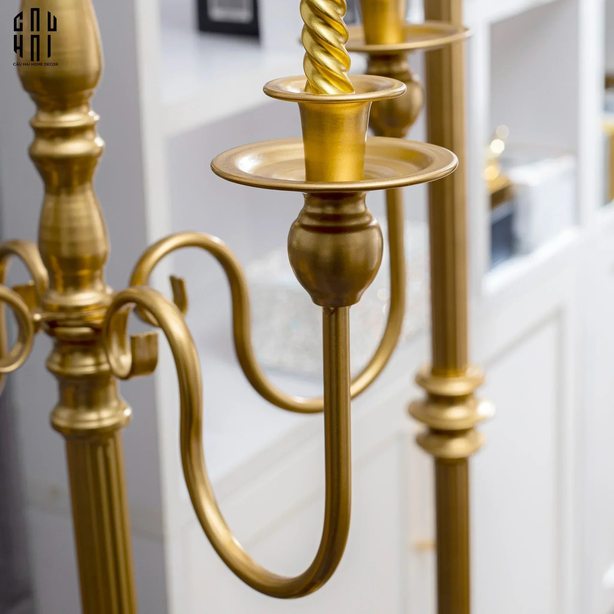 Maison Couture – Đế Nến Sàn Impérial Candelabre Baroque Éclat H160-CẬU HAI HOME DECOR