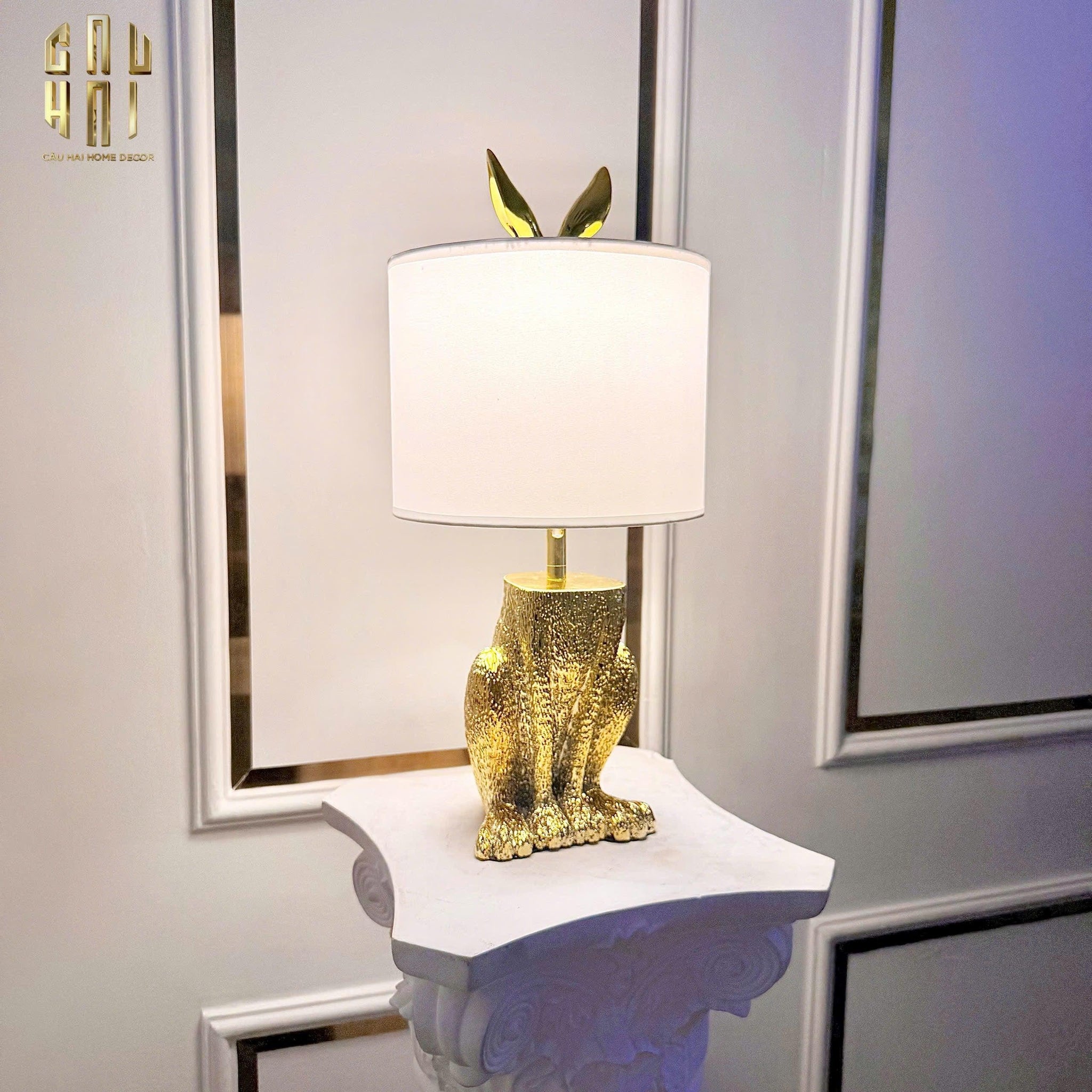 Maison Couture - Đèn Bàn Allure Intellecture Gilded Lapin Lamp 60-CẬU HAI HOME DECOR