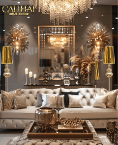 Maison Couture - Đèn Bàn Andrew Iconique Allure Métallique Gold H78-CẬU HAI HOME DECOR