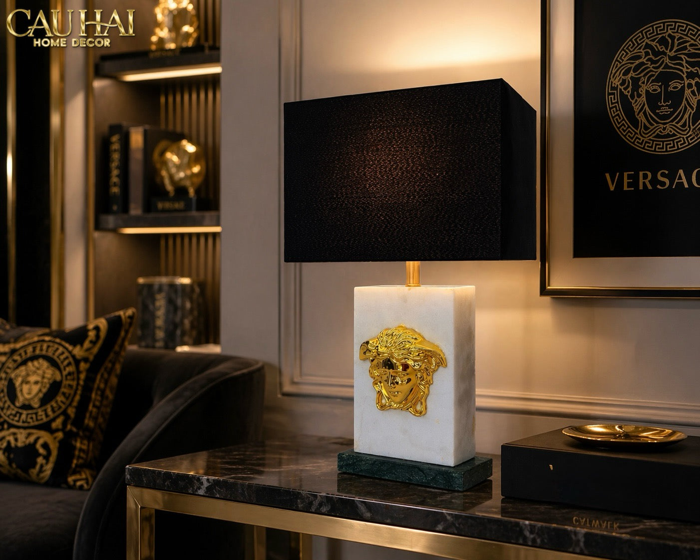Maison Couture - Đèn Bàn Atélier Medusa Lumière Savoir Side Table Lamp Spéciale By CAHA 40x20x70-ĐÈN BÀN-CẬU HAI HOME DECOR