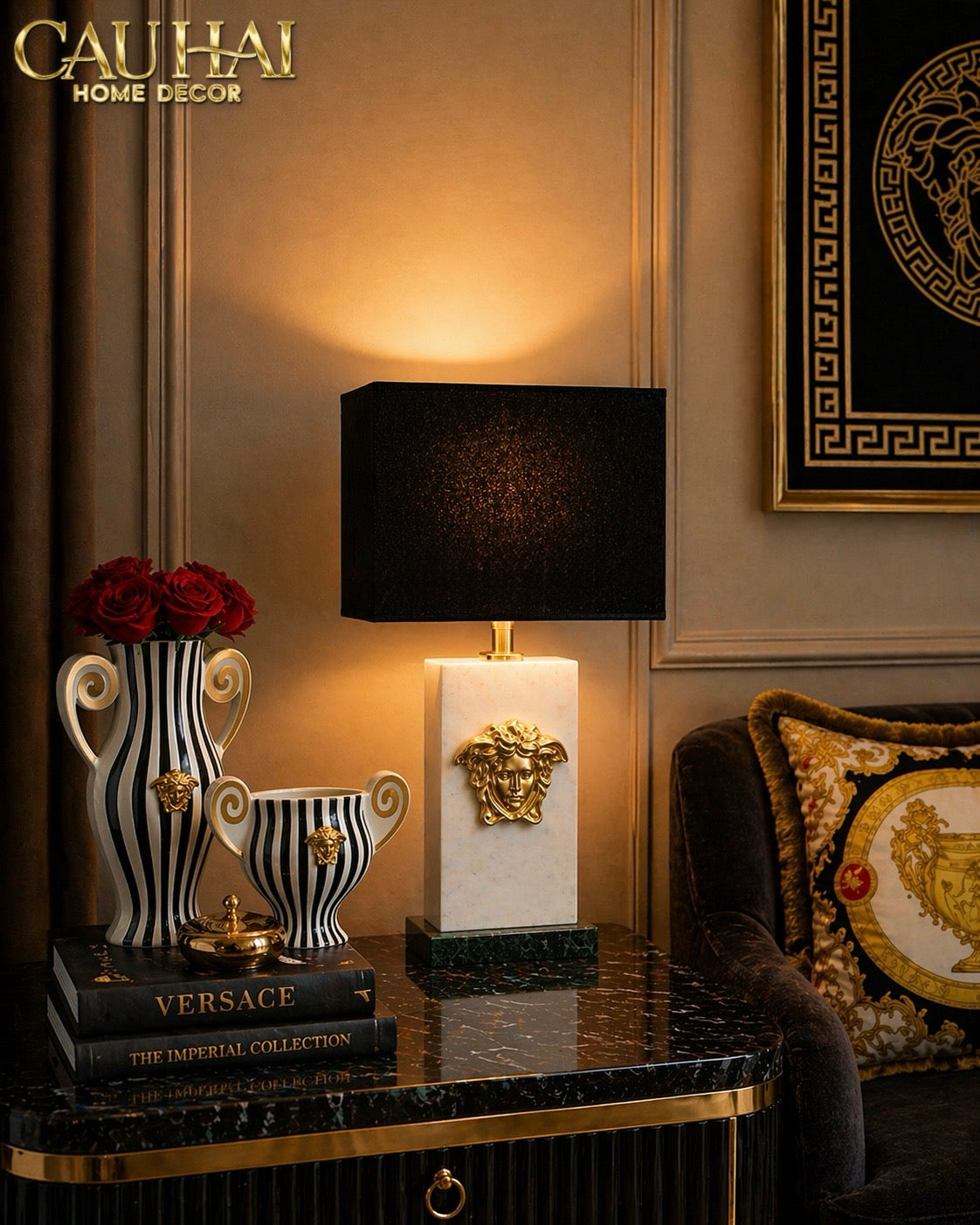 Maison Couture - Đèn Bàn Atélier Medusa Lumière Savoir Side Table Lamp Spéciale By CAHA 40x20x70-ĐÈN BÀN-CẬU HAI HOME DECOR