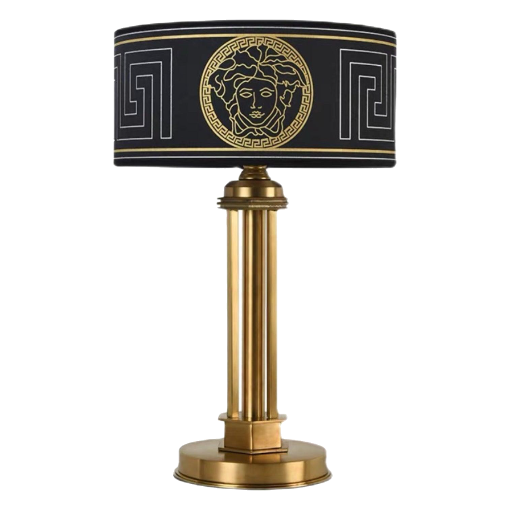 Maison Couture - Đèn Bàn Brasson Signature Medusa Noir 30x30x50 - CẬU HAI HOME DECOR