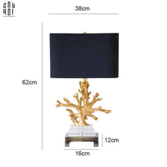 Maison Couture - Đèn Bàn Gilded Coral Side Table Lamp H62-CẬU HAI HOME DECOR