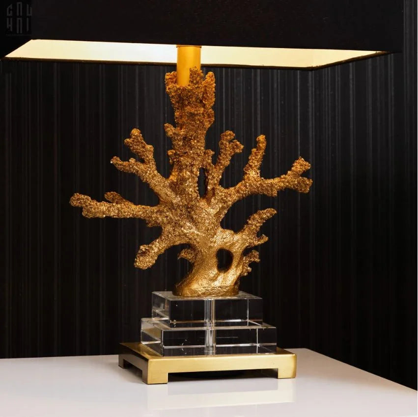 Maison Couture - Đèn Bàn Gilded Coral Side Table Lamp H62-CẬU HAI HOME DECOR