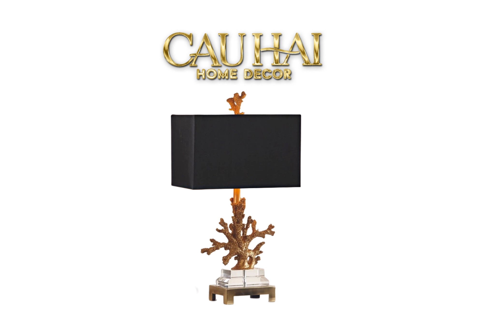 Maison Couture - Đèn Bàn Gilded Coral Side Table Lamp H62-CẬU HAI HOME DECOR