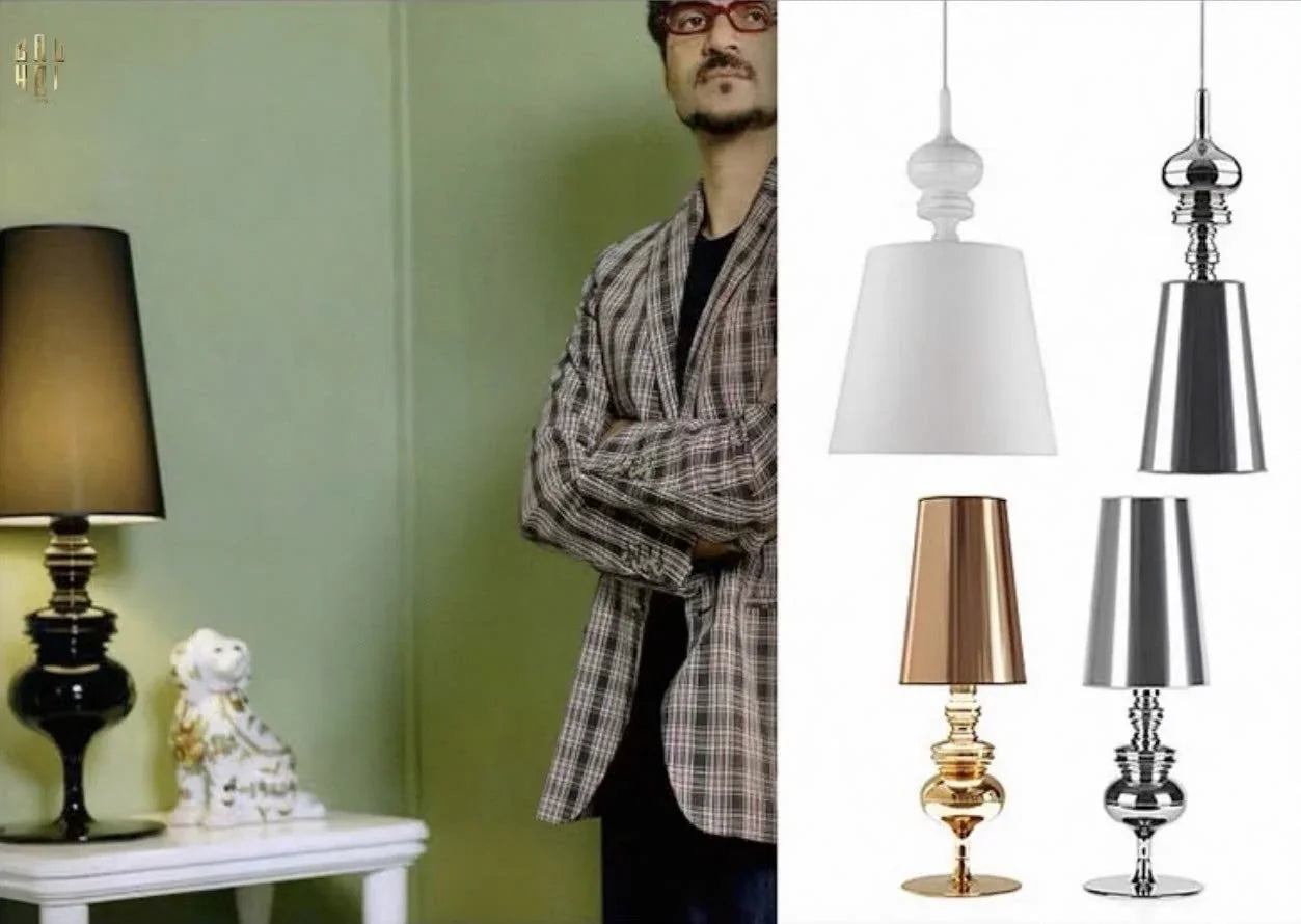 Maison Couture - Đèn Ngủ Để Bàn Andrew Platinum Side Table Lamp H78-ĐÈN BÀN-CẬU HAI HOME DECOR