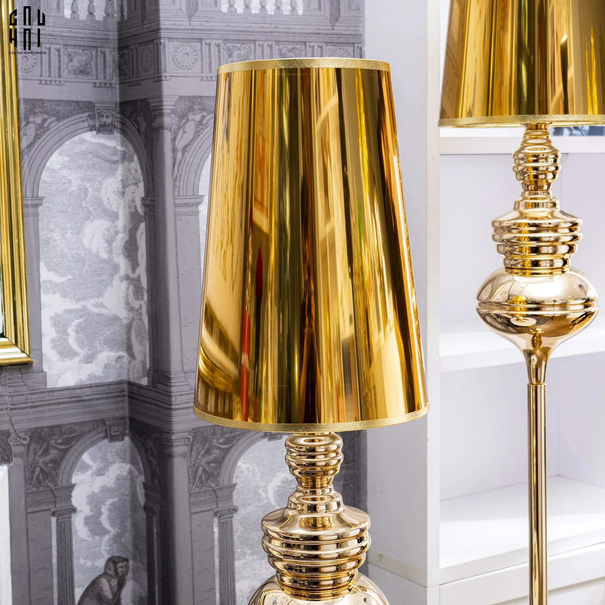 Maison Couture - Đèn Sàn Iconique Astral Andrew H164 - Métallique Gold Floor Lamp-CẬU HAI HOME DECOR