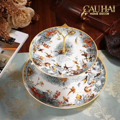 Maison Couture - Đĩa 2 Tầng Allure Carnets d’Equateur Héritage - Deux Niveaux-CẬU HAI HOME DECOR