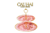 Maison Couture - Đĩa 2 Tầng DO Pivoine Rosée Impériale - Deux Niveaux-CẬU HAI HOME DECOR