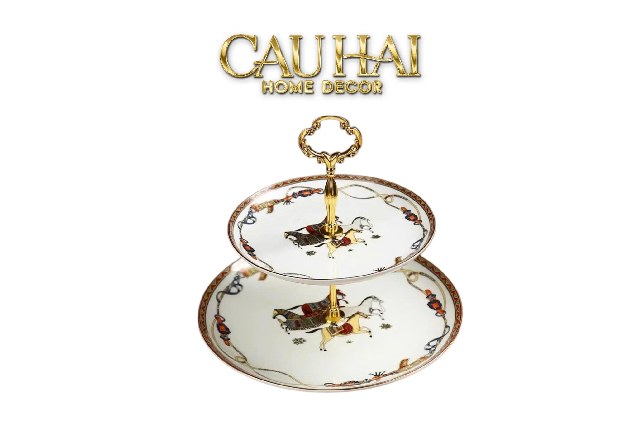 Maison Couture - Đĩa 2 Tầng Legacy Étagère Équestre Héritage – Deux Niveaux-CẬU HAI HOME DECOR