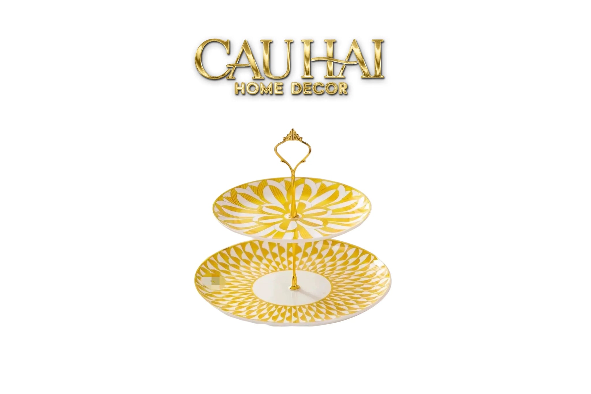 Maison Couture - Đĩa 2 Tầng Lumière Soleil Étagère 2 Niveaux-SET CHÉN DĨA-CẬU HAI HOME DECOR