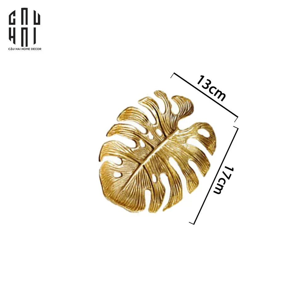 Maison Couture - Đĩa Đồng Brasson Tropical Leaf-CẬU HAI HOME DECOR