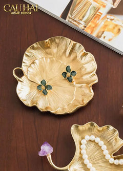 Maison Couture - Đĩa Đồng Lotus D'Or-CẬU HAI HOME DECOR