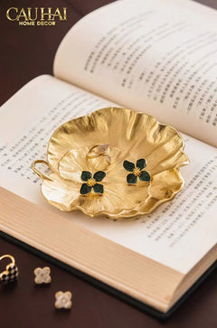 Maison Couture - Đĩa Đồng Lotus D'Or-CẬU HAI HOME DECOR