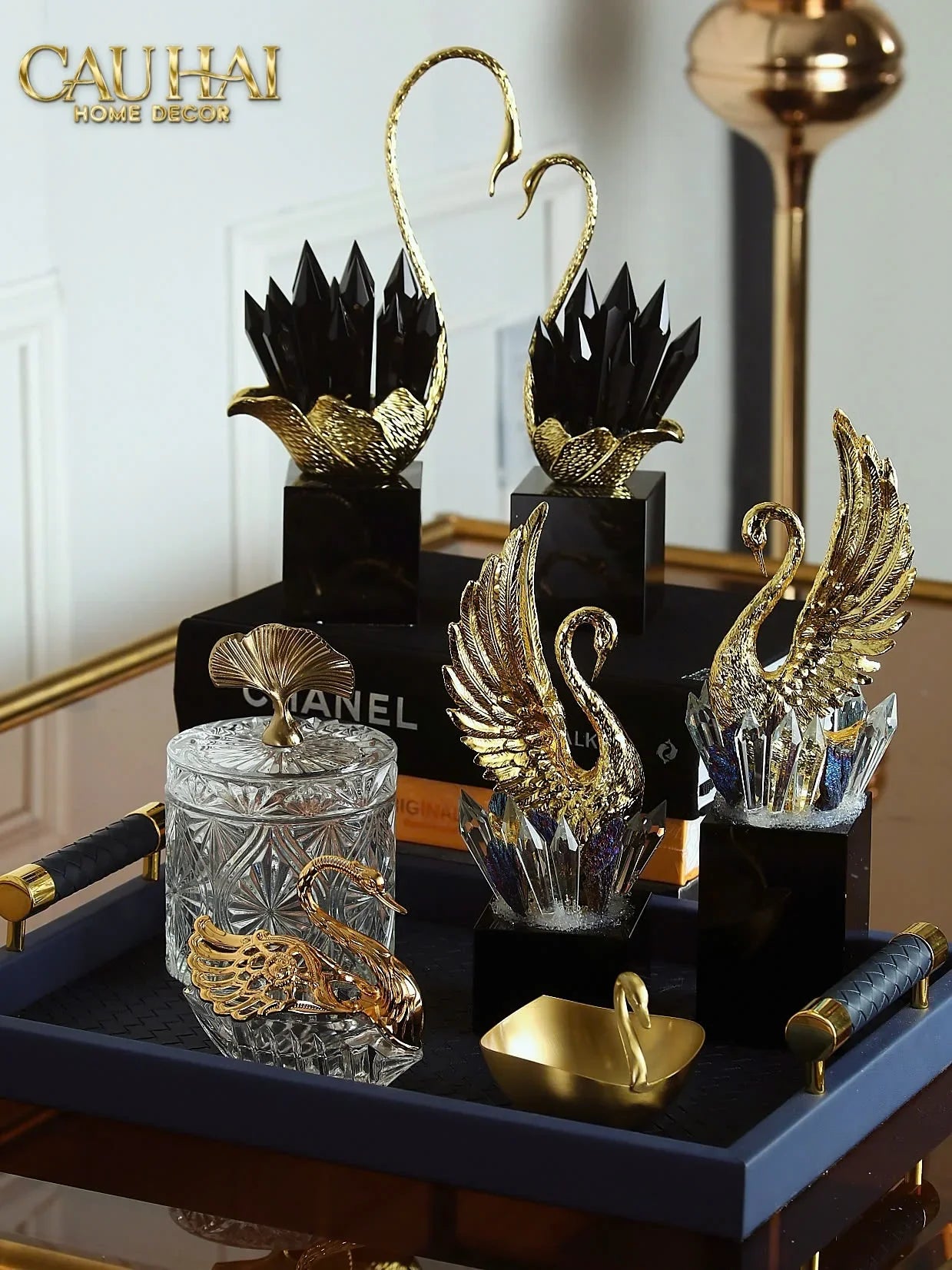 Maison Couture - Đĩa Đồng Thiên Nga - Swan D'Or Brass Bowl-SET CHÉN DĨA-CẬU HAI HOME DECOR