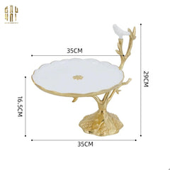 Maison Couture - Đĩa Trái Cây Đồng Brasson Branch Lumière Prestige Gala 17x28x33-Đĩa Trái Cây-CẬU HAI HOME DECOR