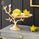Maison Couture - Đĩa Trái Cây Đồng Brasson Branch Lumière Prestige Gala 17x28x33-Đĩa Trái Cây-CẬU HAI HOME DECOR