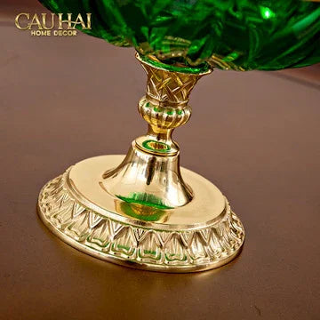 Maison Couture - Đĩa Trái Cây Pha Lê Brasson Emerald Cristalleries Fruit Bowl H24-CẬU HAI HOME DECOR