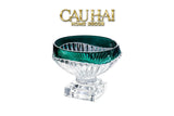 Maison Couture - Đĩa Trái Cây Pha Lê Màu Ngọc Lục Bảo Émeraude Cristalleries Fruit Bowl-SET CHÉN DĨA-CẬU HAI HOME DECOR