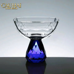 Maison Couture - Đĩa Trái Cây Pha Lê Petit Sapphire Ronde Cristalleries Fruit Bowl-CẬU HAI HOME DECOR