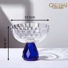 Maison Couture - Đĩa Trái Cây Pha Lê Petit Sapphire Ronde Cristalleries Fruit Bowl-CẬU HAI HOME DECOR