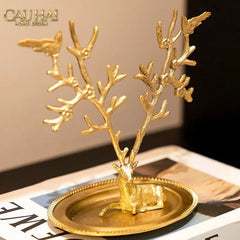 Maison Couture - Đĩa Trang Sức Arbre à Bijoux Antler Doré-CẬU HAI HOME DECOR