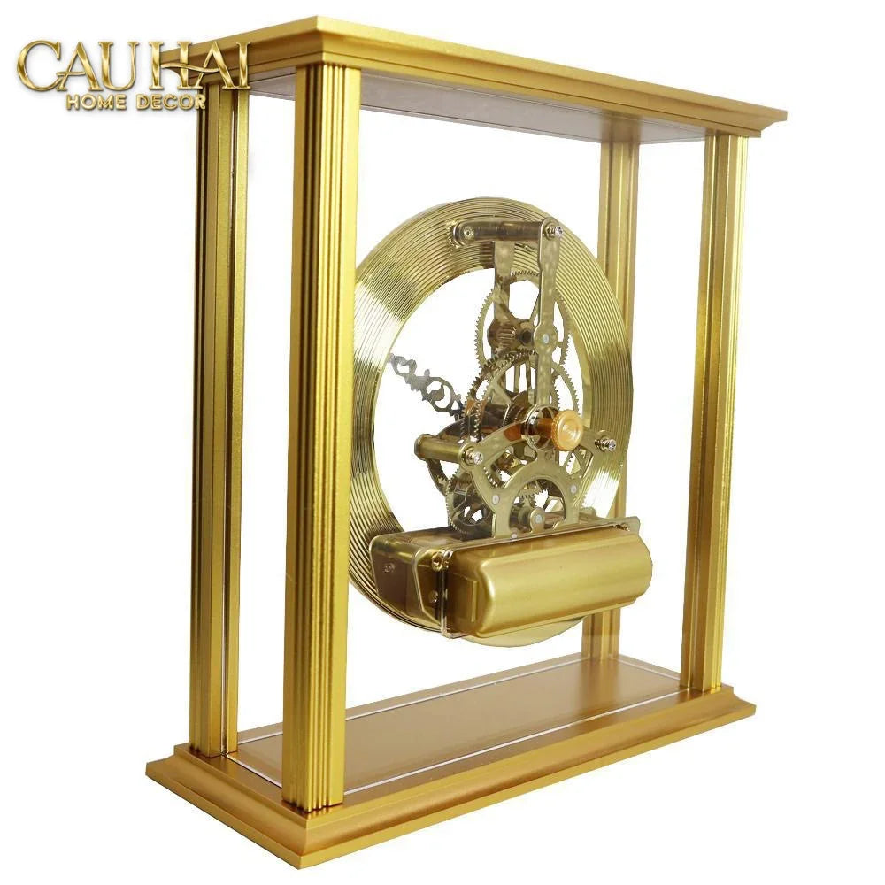 Maison Couture - Đồng Hồ Để Bàn Cổ Điển Bằng Đồng Birmingham Palais D'Or Classique 22x27-CẬU HAI HOME DECOR