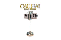 Maison Couture - Đồng Hồ Lật Chân Cao Highclass Flip Clock Retro Blanc 21x40/60-CẬU HAI HOME DECOR