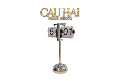 Maison Couture - Đồng Hồ Lật Chân Cao Highclass Flip Clock Retro Blanc 21x40/60-CẬU HAI HOME DECOR