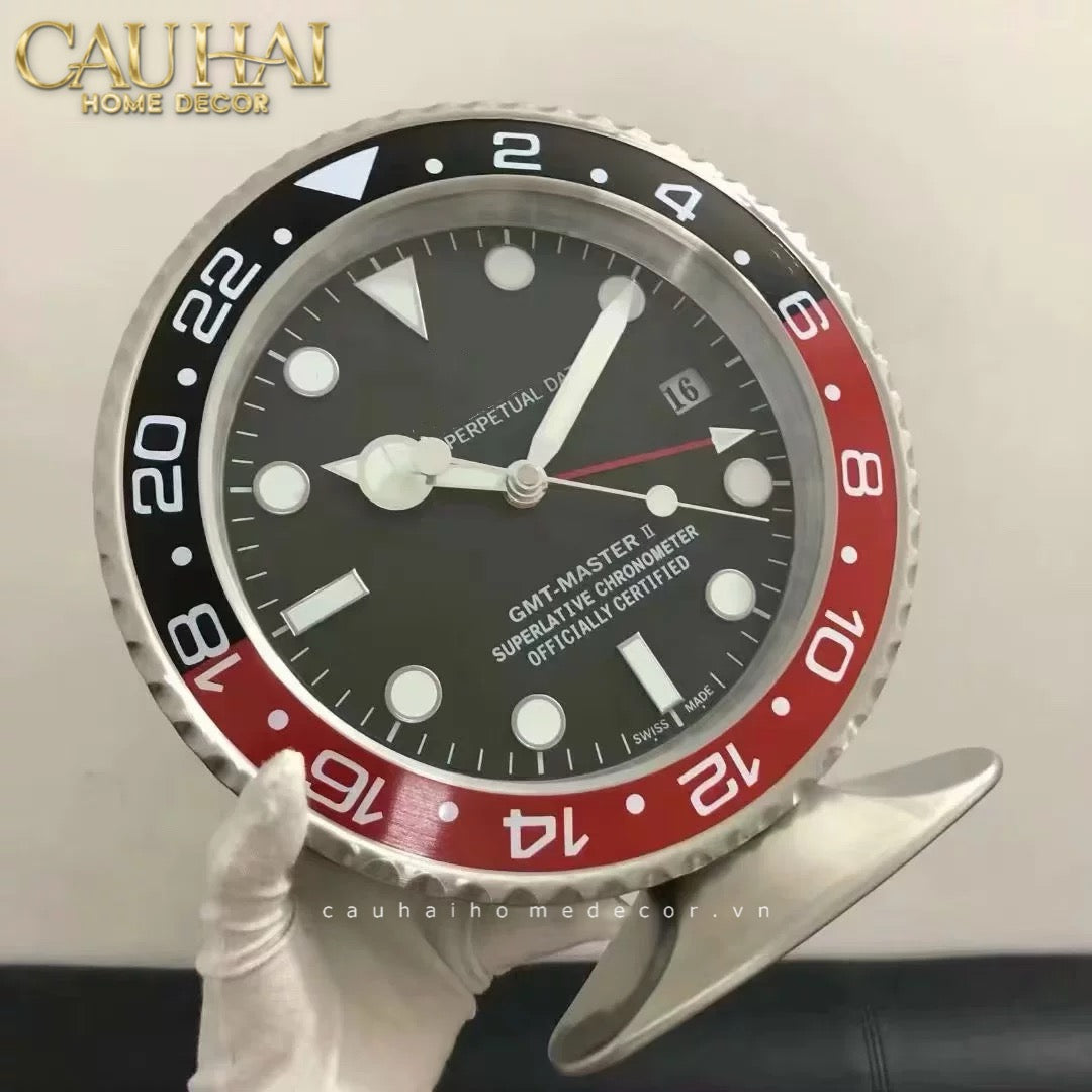 Maison Couture - Đồng Hồ Timepiece Horloge Argent Rouge Desk Clock - CẬU HAI HOME DECOR