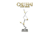 Maison Couture Elysian - Tượng Nhánh Cây Đồng Mạ Bạc Platinum Argente Imperium Jardin 25x70-TƯỢNG TRANG TRÍ-CẬU HAI HOME DECOR