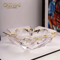 Maison Couture - Gạt Tàn Pha Lê Cristalleries Clover Lumière Bernard Ashtray D19-CẬU HAI HOME DECOR