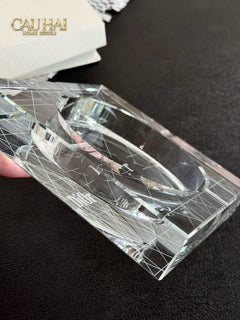 Maison Couture - Gạt Tàn Pha Lê D.O Cristalleries Ashtray Full Box Size 15-CẬU HAI HOME DECOR