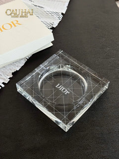 Maison Couture - Gạt Tàn Pha Lê D.O Cristalleries Ashtray Full Box Size 15-CẬU HAI HOME DECOR