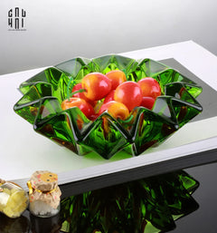 Maison Couture - Gạt Tàn Pha Lê Lục Bảo Émeraude Cristalleries Décor Ashtrays S9-CẬU HAI HOME DECOR