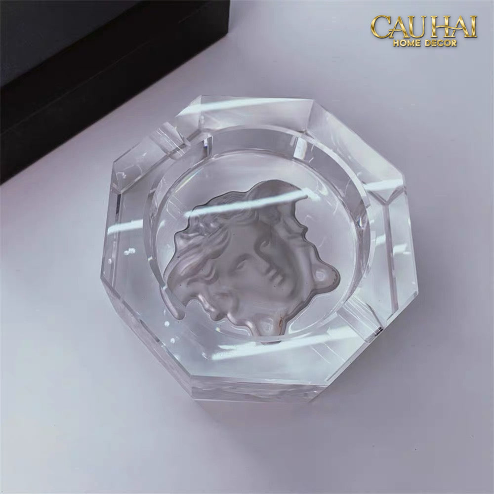 Maison Couture - Gạt Tàn Thủy Tinh Medusa Extravagant Cristalleries Ashtray-Gạt Tàn-CẬU HAI HOME DECOR-CẬU HAI HOME DECOR