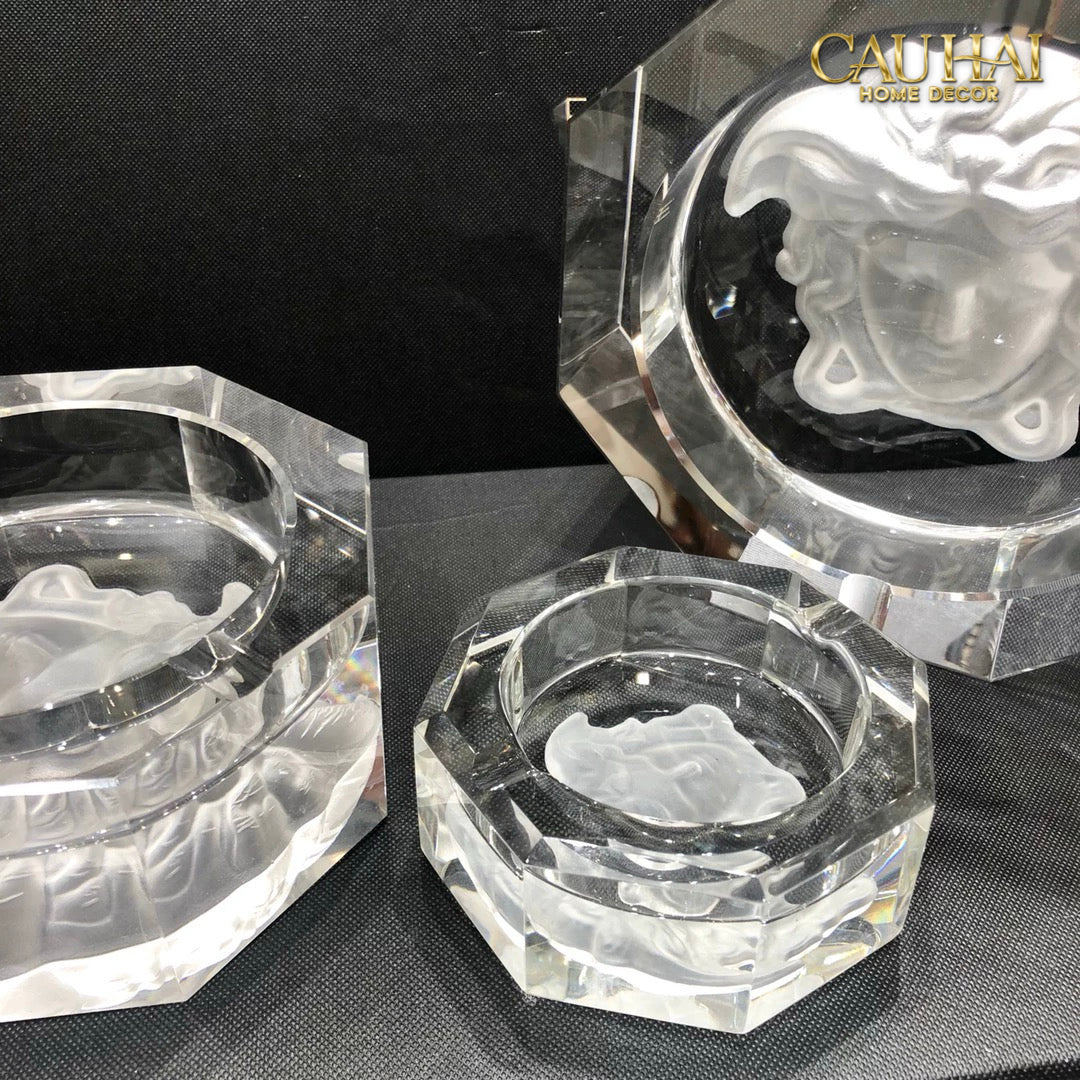 Maison Couture - Gạt Tàn Thủy Tinh Medusa Extravagant Cristalleries Ashtray-Gạt Tàn-CẬU HAI HOME DECOR-CẬU HAI HOME DECOR