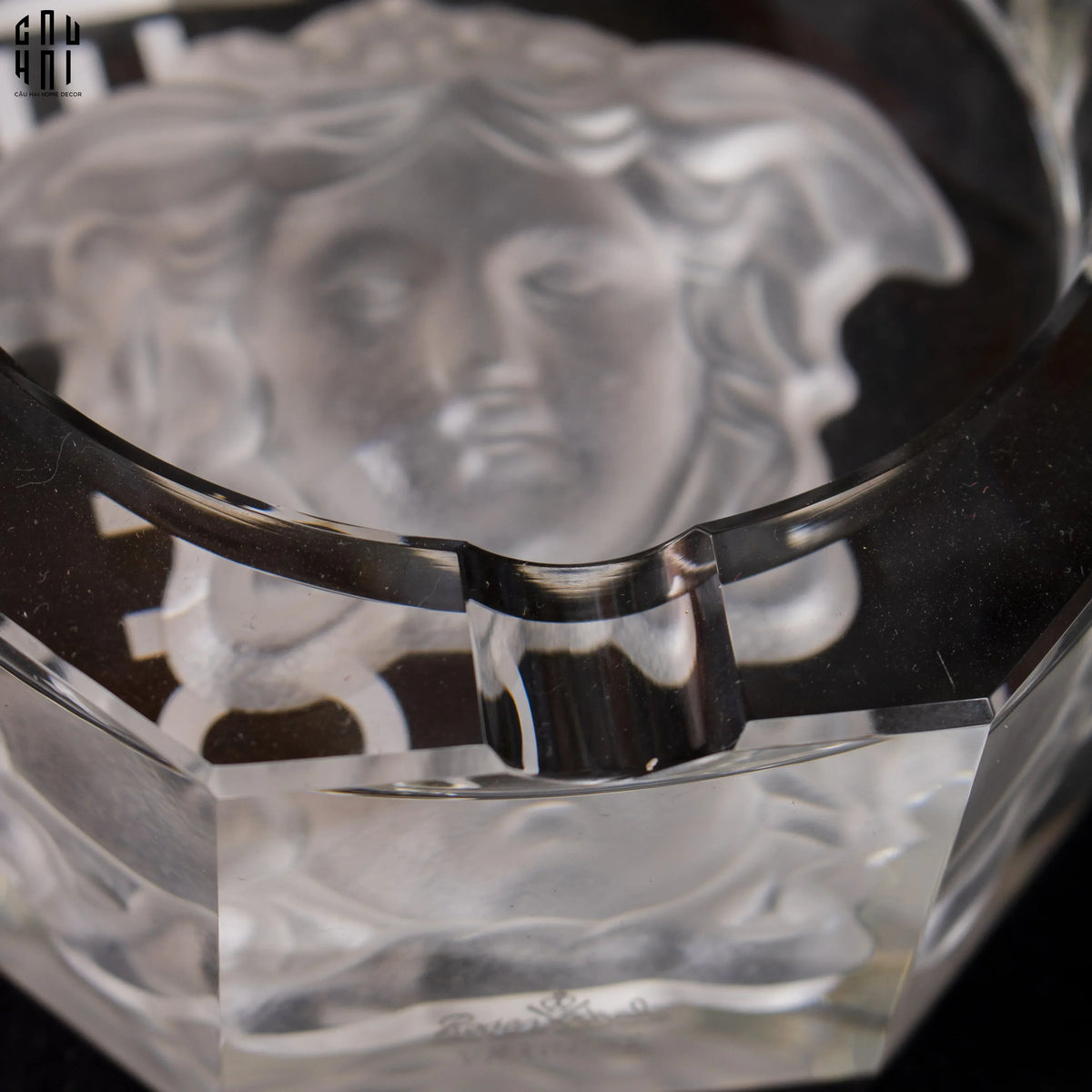 Maison Couture - Gạt Tàn Thủy Tinh Medusa Extravagant Cristalleries Ashtray-Gạt Tàn-CẬU HAI HOME DECOR-CẬU HAI HOME DECOR