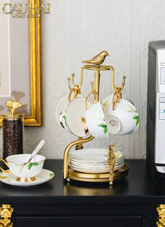 Maison Couture - Giá Treo Tách Trà Bằng Đồng Emperor Bird Cup Stand H36-CẬU HAI HOME DECOR