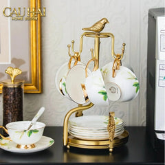 Maison Couture - Giá Treo Tách Trà Bằng Đồng Emperor Bird Cup Stand H36-CẬU HAI HOME DECOR