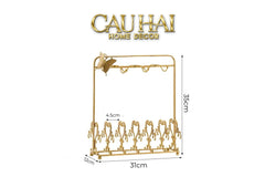 Maison Couture - Giá Treo Tách Trà Bằng Đồng Présentoir de Tasses Papillon en Laiton Doré 31x35-CẬU HAI HOME DECOR