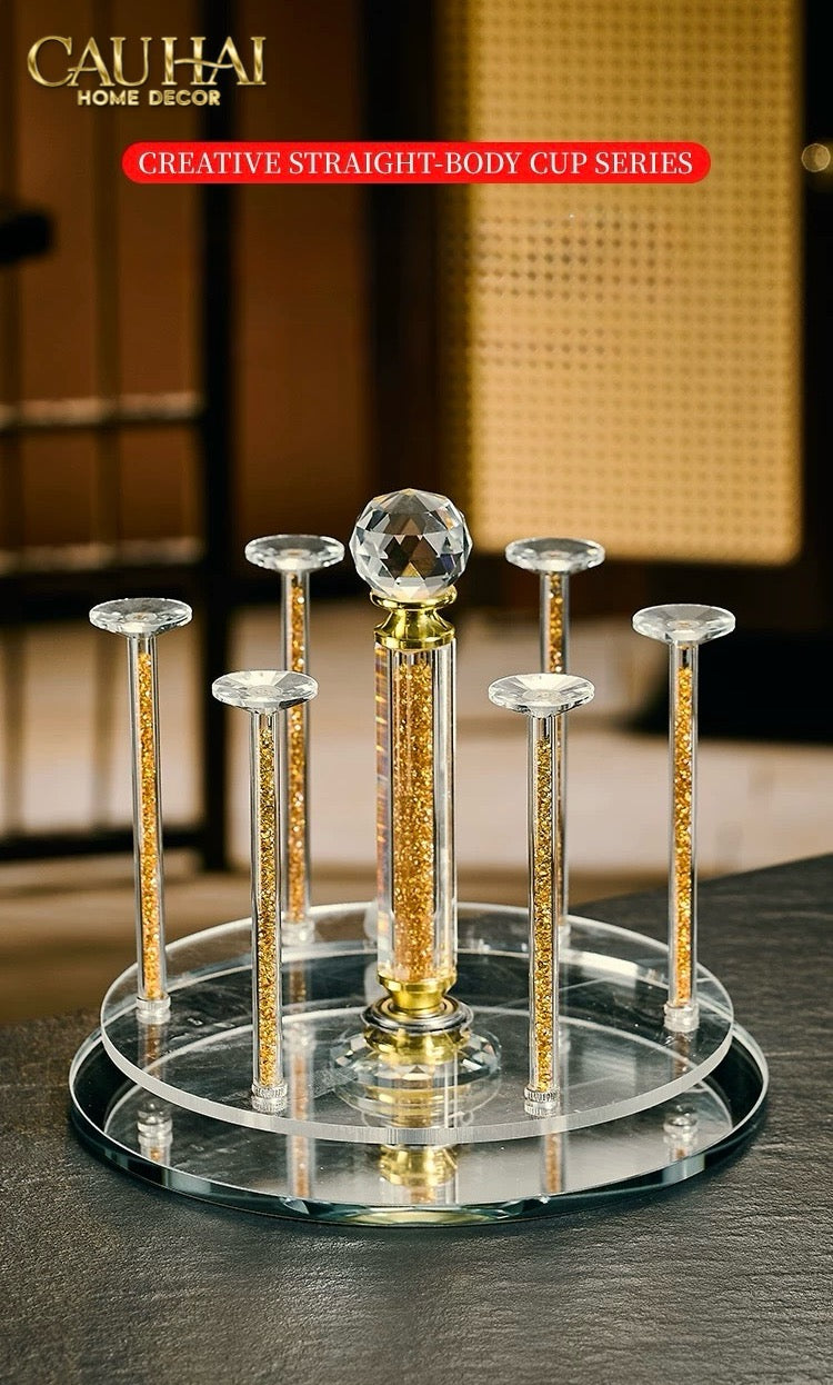Maison Couture – Giá Úp Ly Cristalleries Orbital 6 Slot – Aurum-LY THỦY TINH-CẬU HAI HOME DECOR