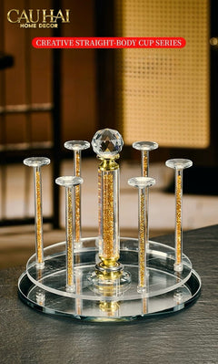 Maison Couture – Giá Úp Ly Cristalleries Orbital 6 Slot – Aurum-LY THỦY TINH-CẬU HAI HOME DECOR
