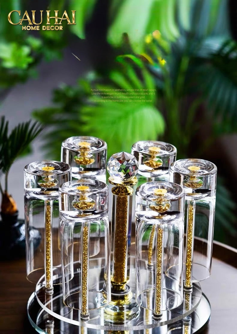 Maison Couture – Giá Úp Ly Cristalleries Orbital 6 Slot – Aurum-LY THỦY TINH-CẬU HAI HOME DECOR