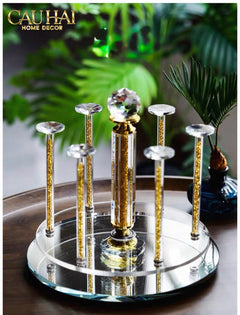Maison Couture – Giá Úp Ly Cristalleries Orbital 6 Slot – Aurum-LY THỦY TINH-CẬU HAI HOME DECOR