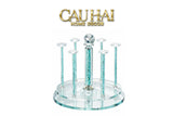 Maison Couture – Giá Úp Ly Cristalleries Orbital 6 Slot – Cyan-GIÁ TREO LY/ ÚP LY-CẬU HAI HOME DECOR