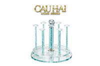 Maison Couture – Giá Úp Ly Cristalleries Orbital 6 Slot – Cyan-CẬU HAI HOME DECOR